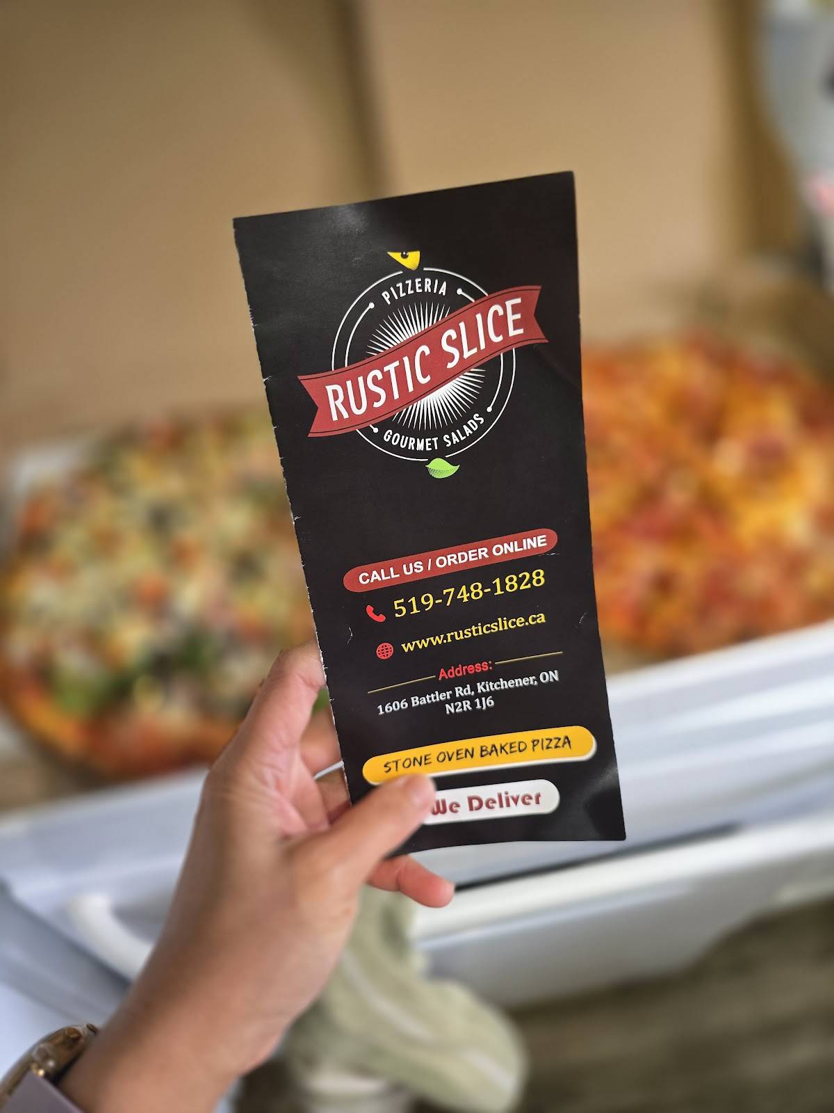 Menu de Rustic Slice Pizzeria & Gourmet Salads