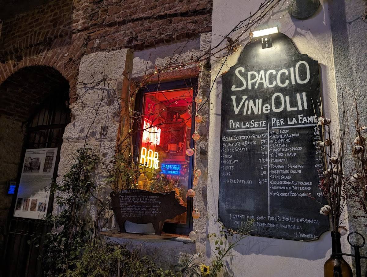 Menu di SPACCIO VINI e OLII 