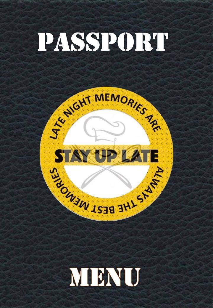 Stay Up Late menu