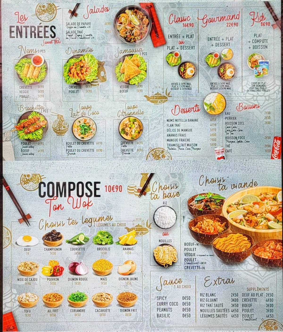 Menu de SWEET THAI