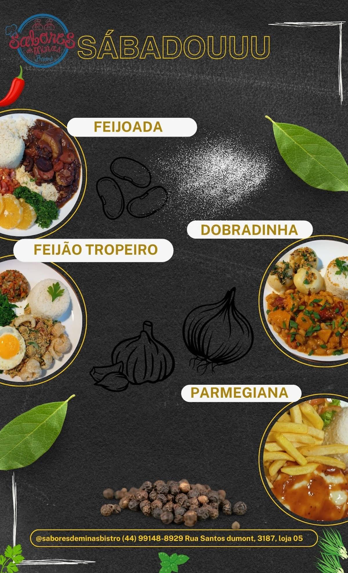 Sabores de Minas Bistrô cardápio