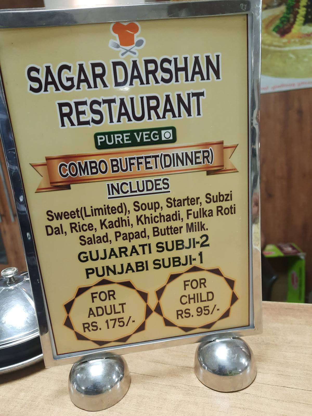 Sagar Darshan Restaurant menu