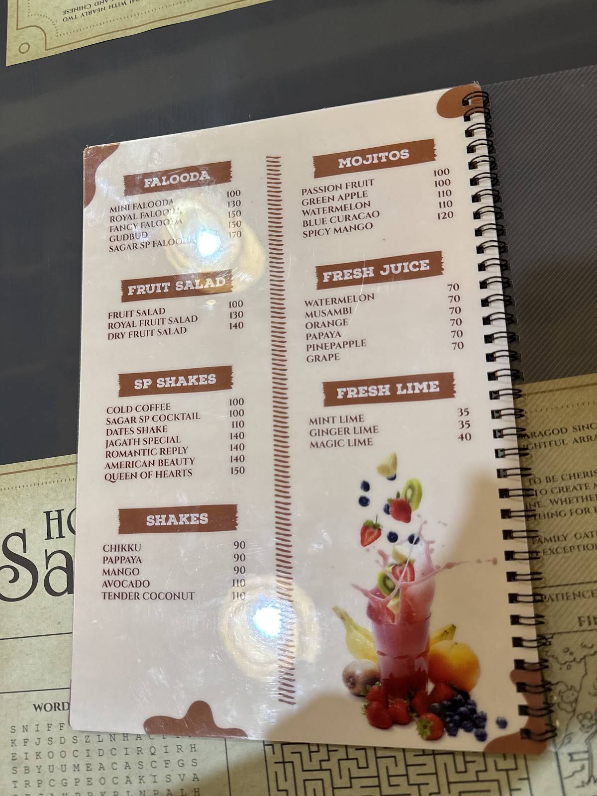 Sagar hotel kasaragod menu