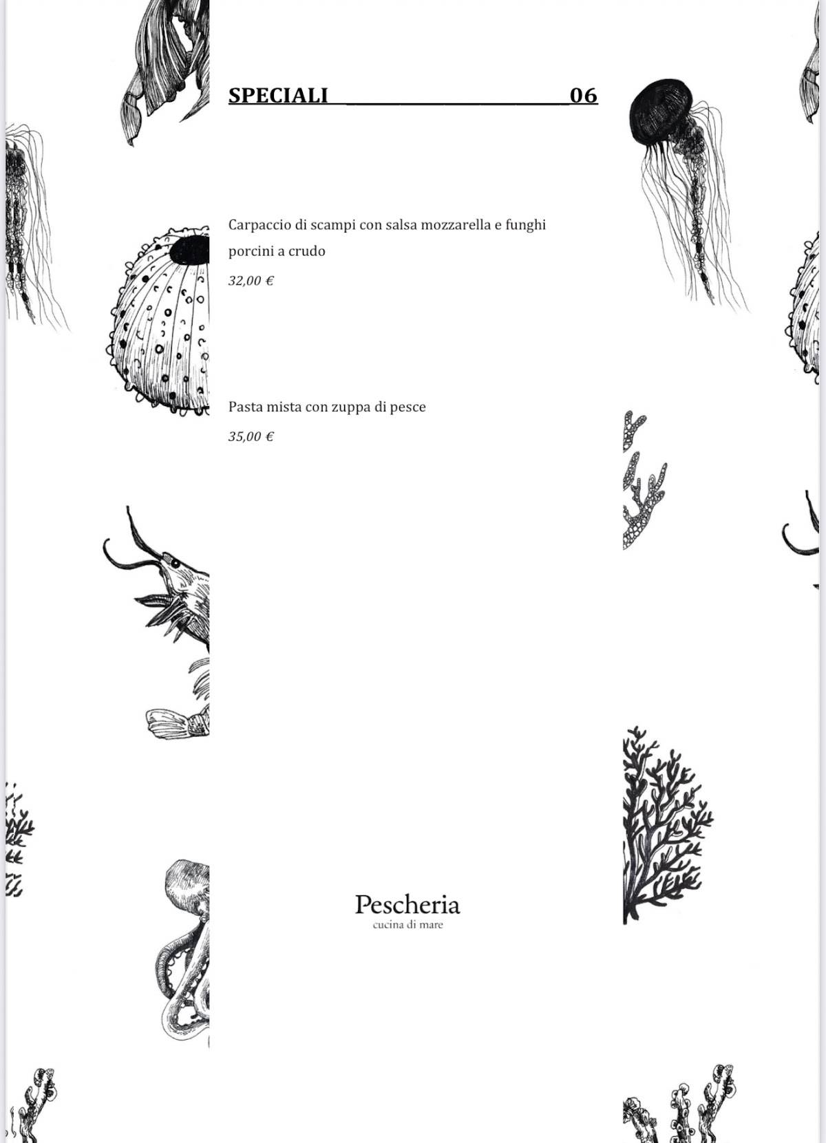 Menu di Pescheria 