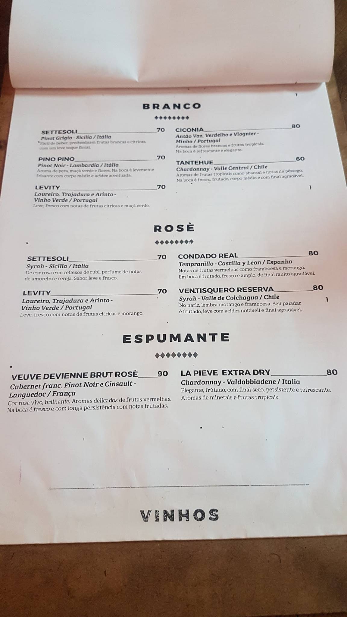 Salvatore Capitólio cardápio