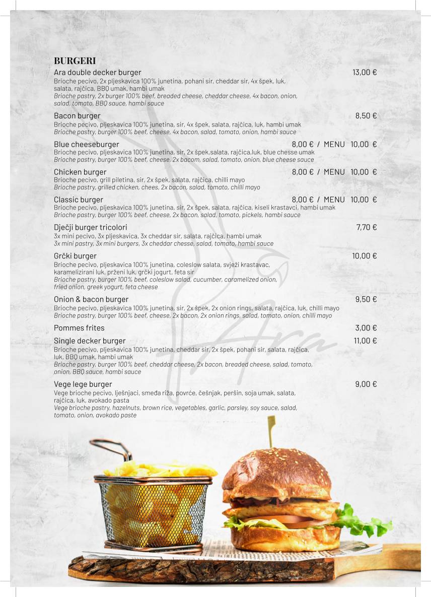 Menu di Ara 