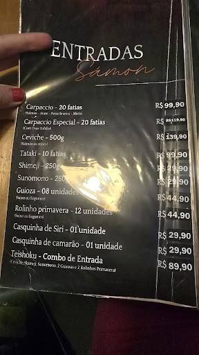 Samon Restaurante & Sushibar cardápio