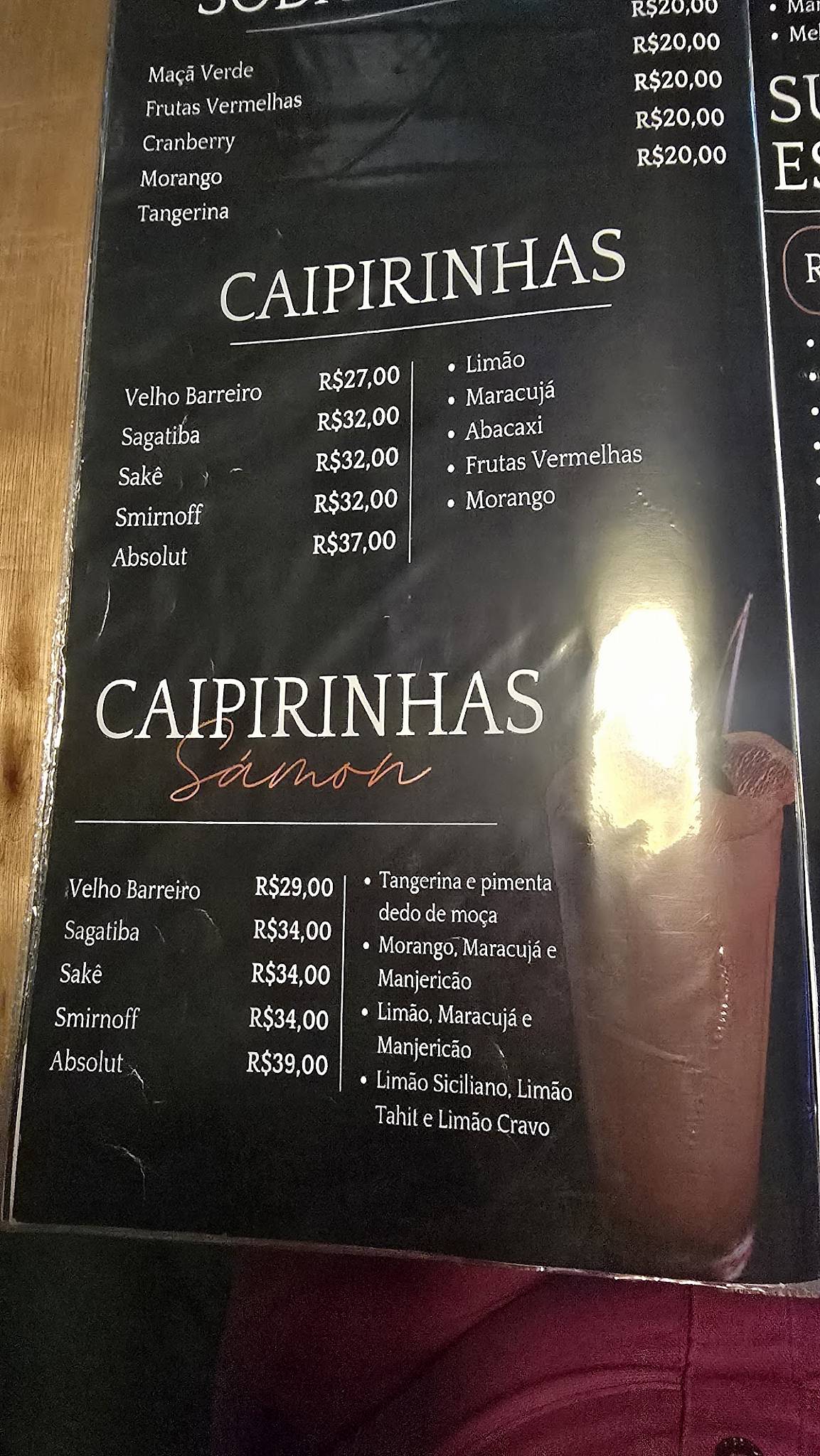Samon Restaurante & Sushibar cardápio