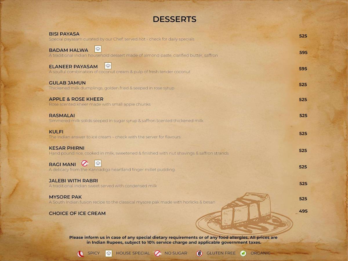 Sana-di-ge Delhi - Seafood Restaurant menu