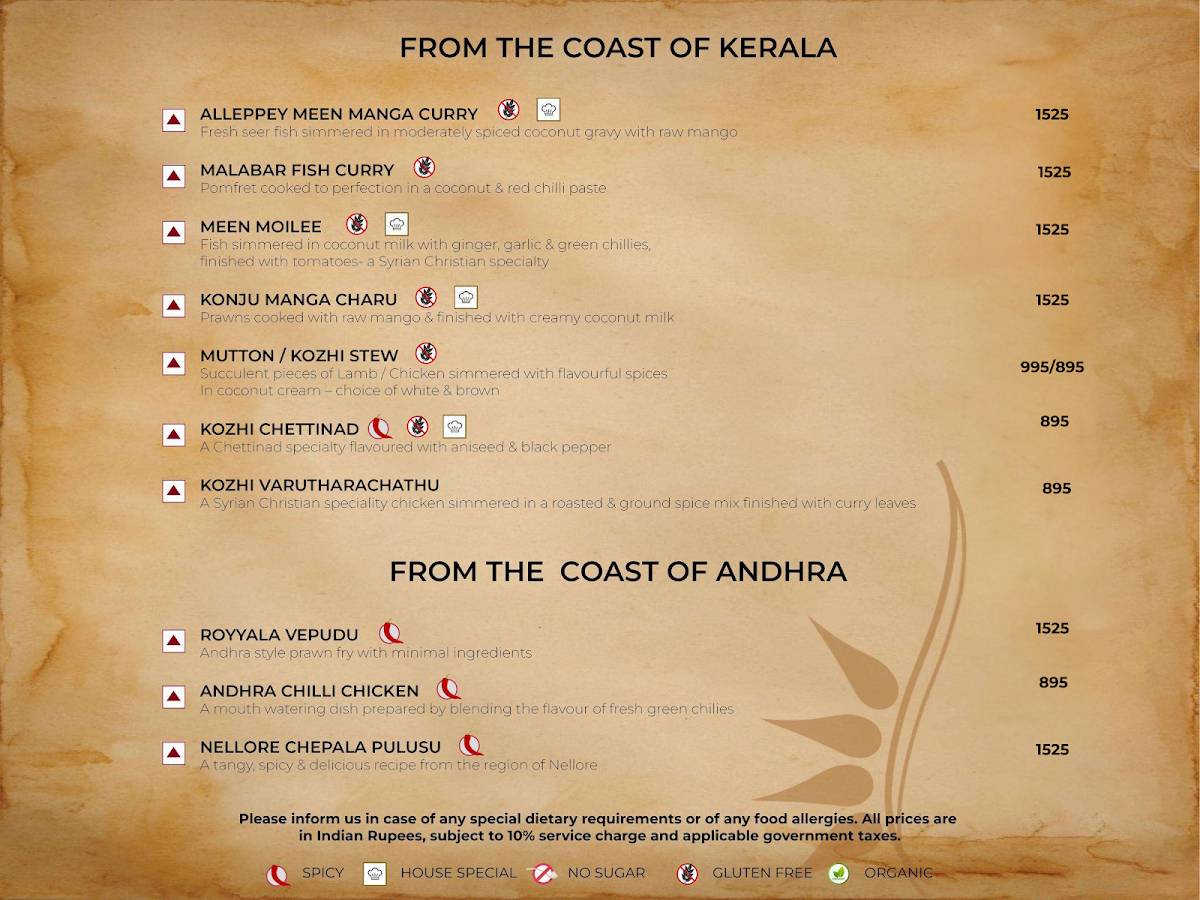 Sana-di-ge Delhi - Seafood Restaurant menu