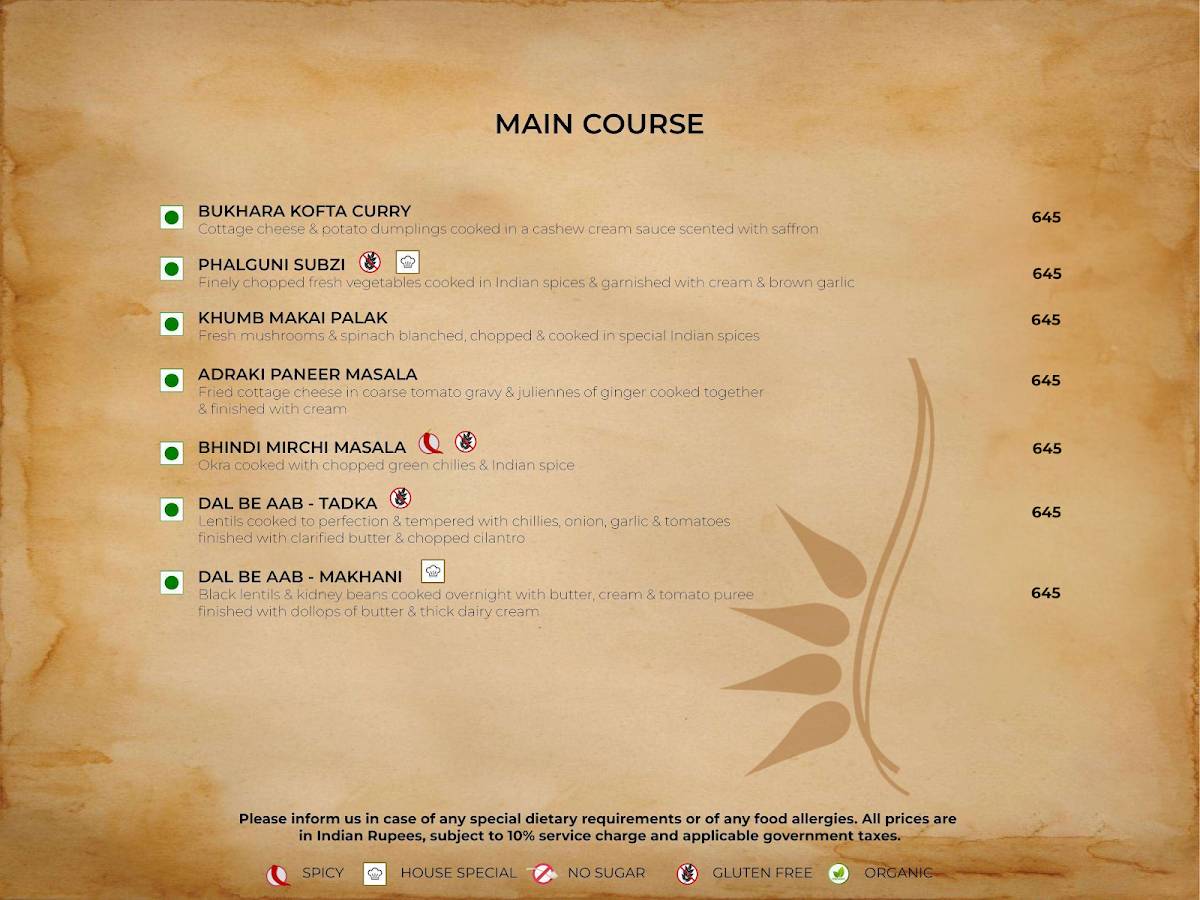 Sana-di-ge Delhi - Seafood Restaurant menu