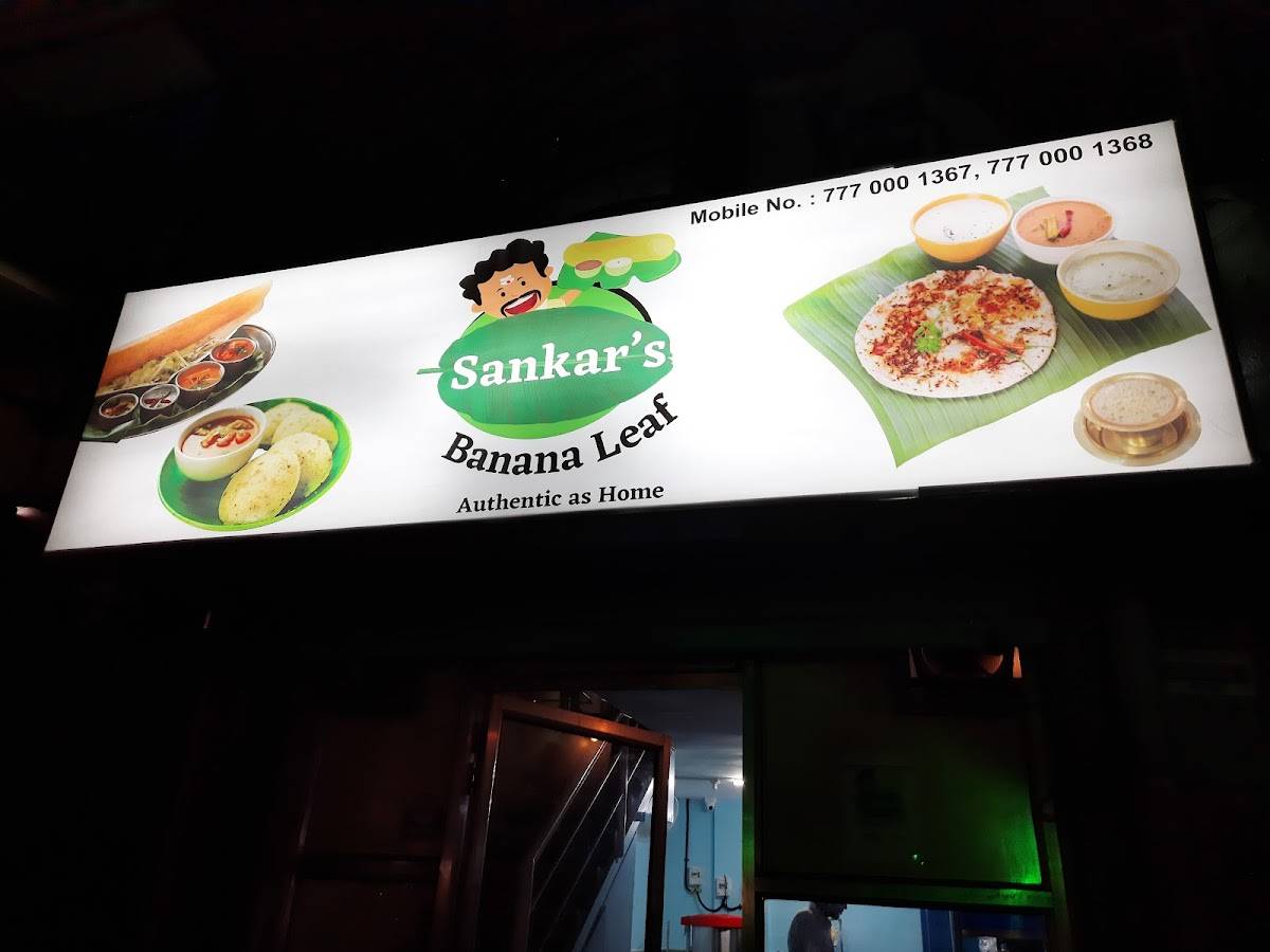 Sankar’s Banana leaf menu