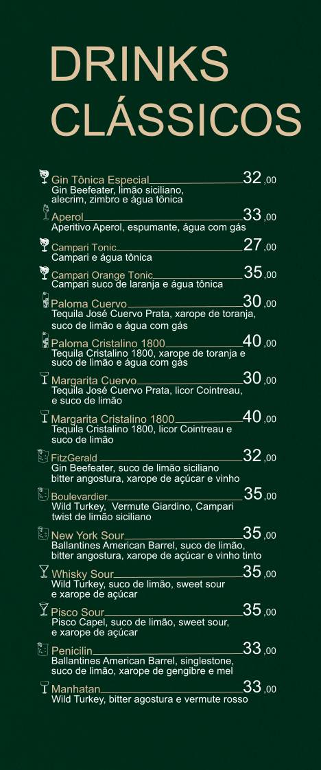 Giardino Bar e Choperia cardápio