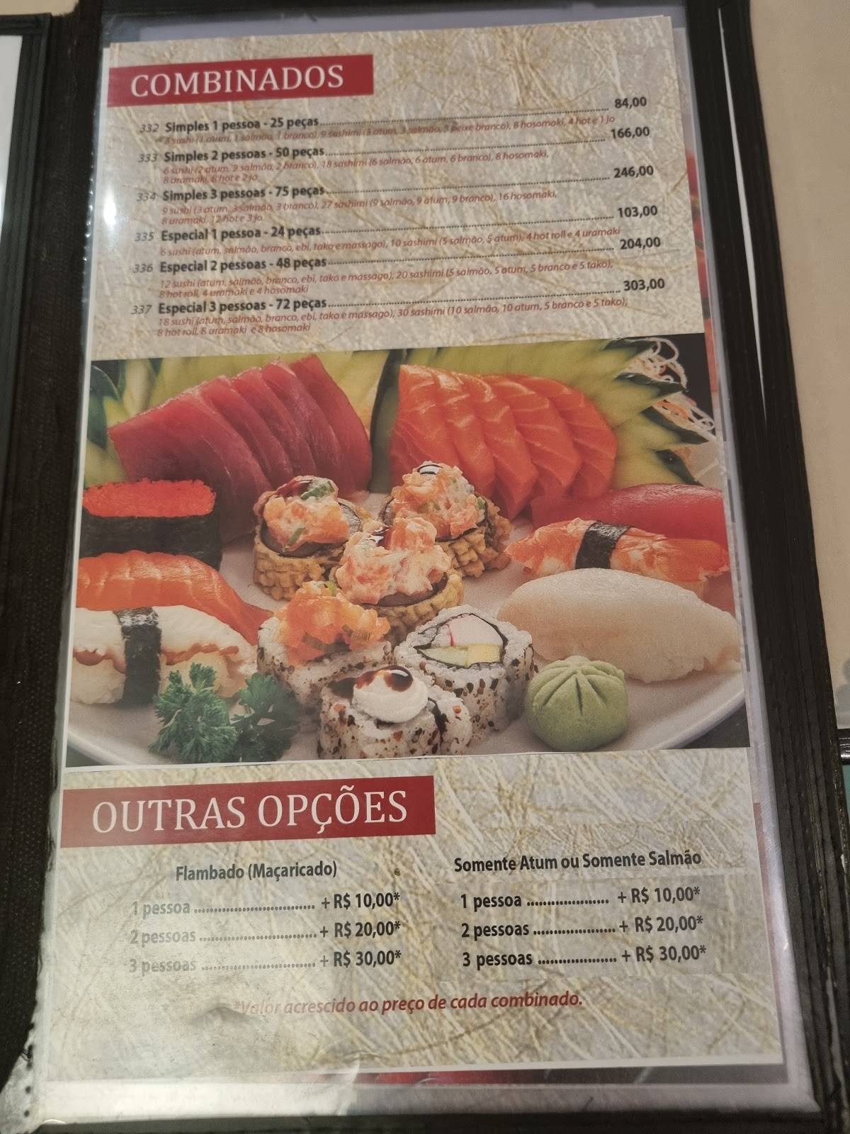 Azami Sushi cardápio