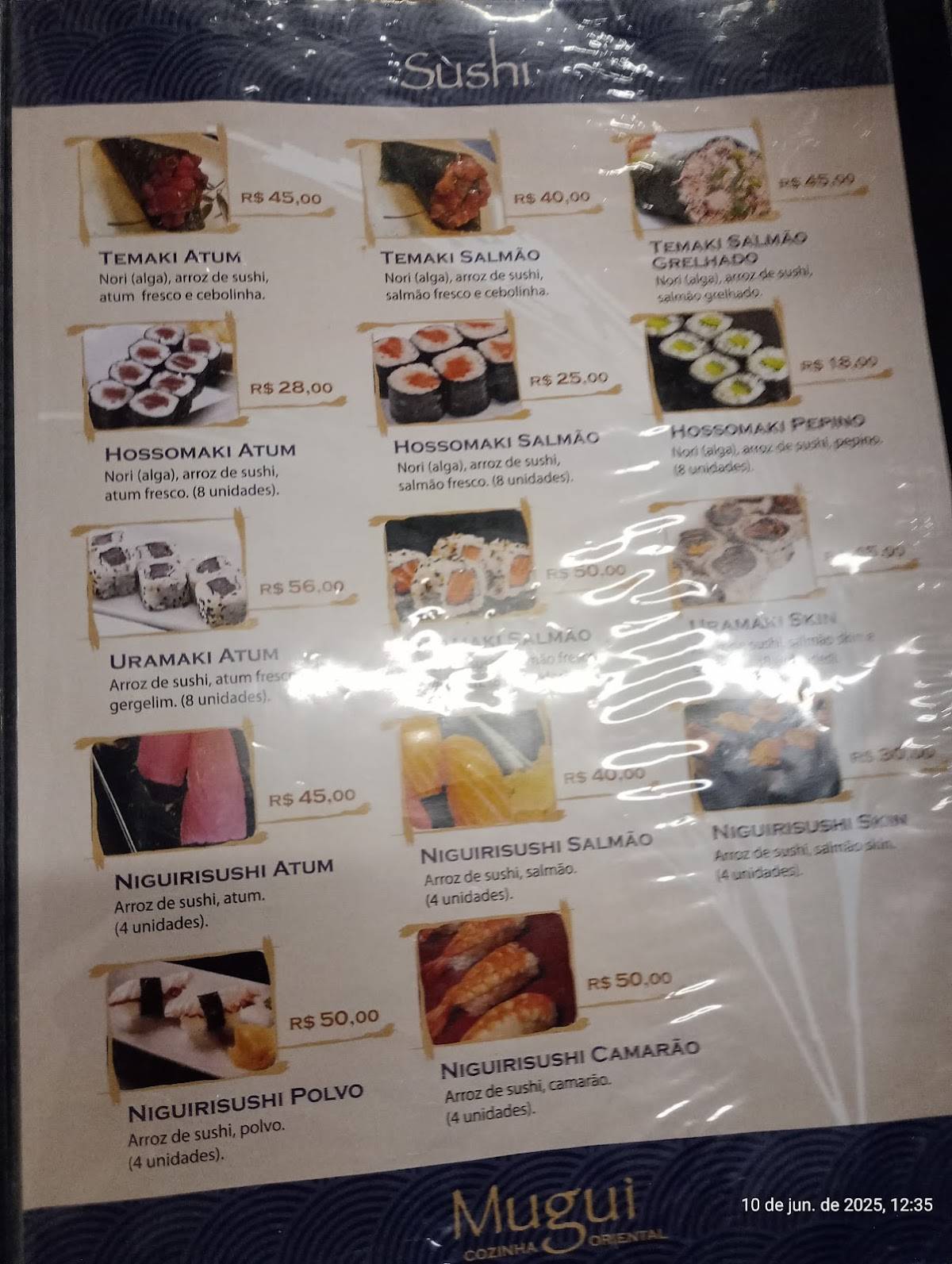 Mugui cardápio