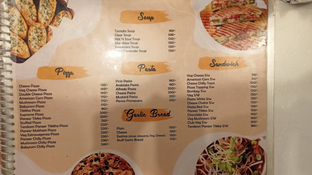 Satyam Bakers Snacks And Sweets & Cafe menu