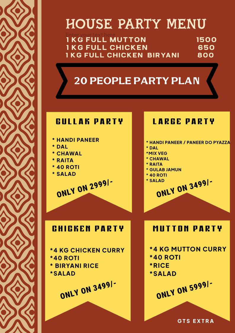 Saundhi Rasoi menu