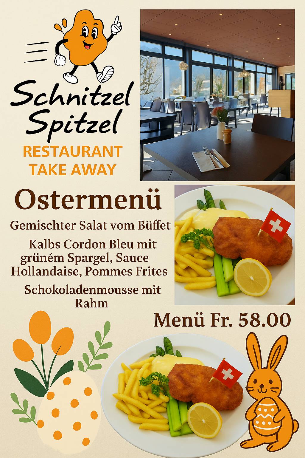 Menu di Schnitzel Spitzel Restaurant & Take Away 