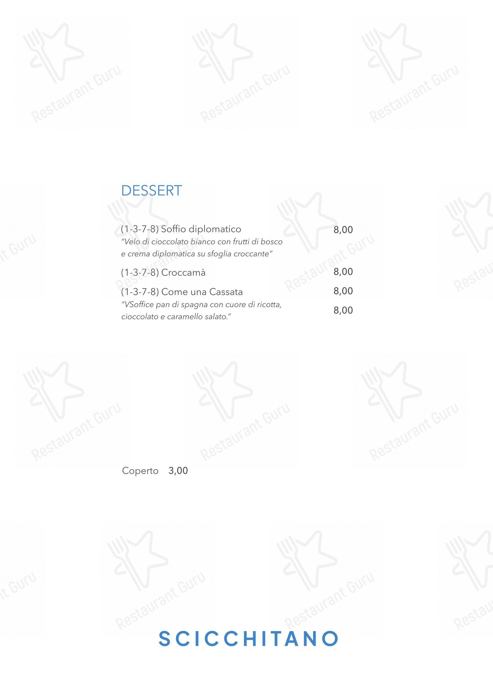 Scicchitano Ristorante Napoli in Napoli - Menu