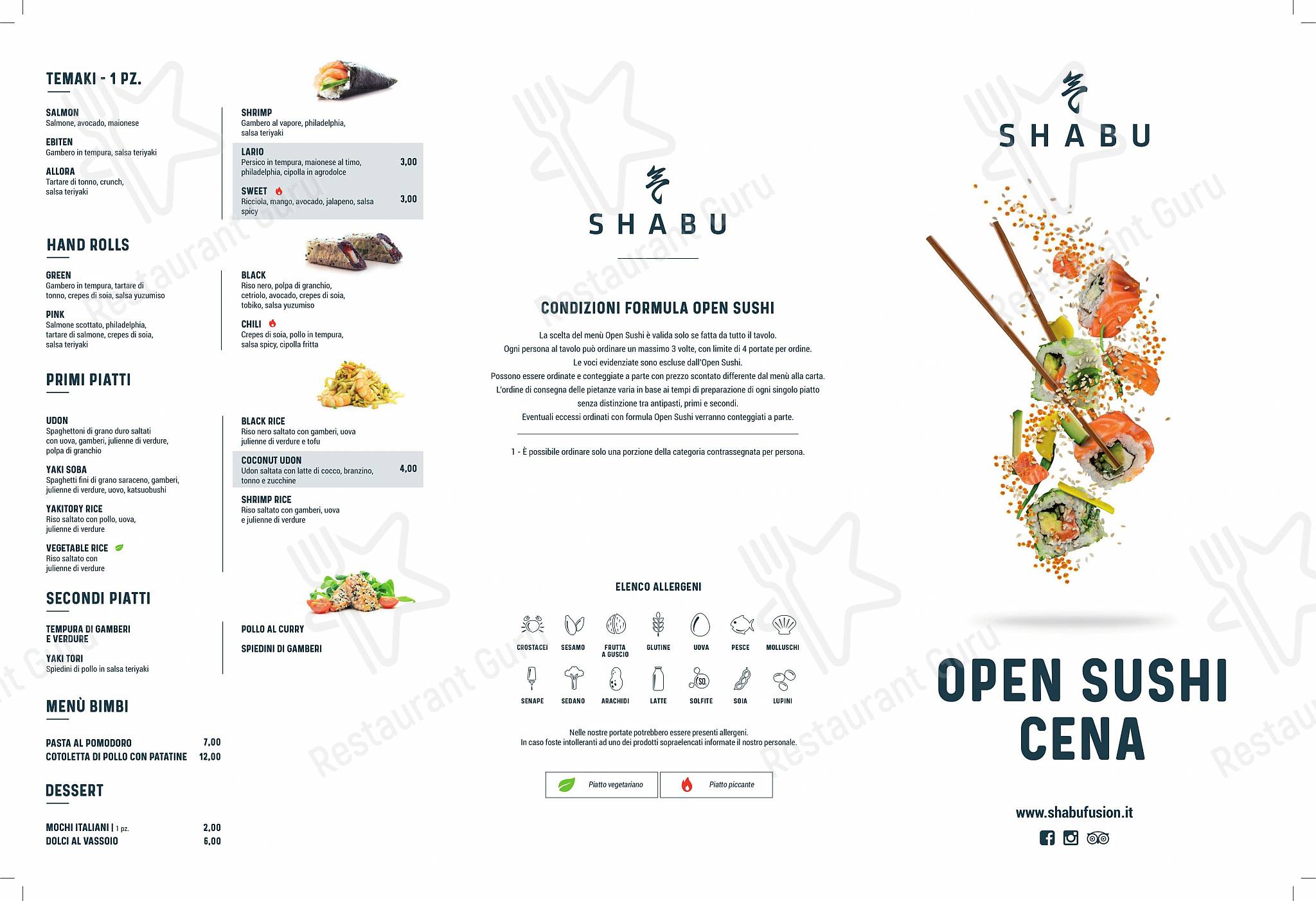 Shabu Como in Como - Menu Dinner