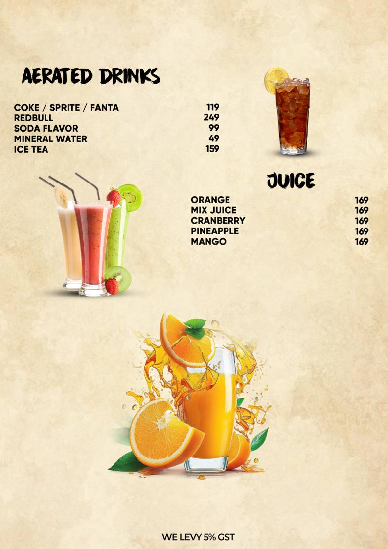 Sharrazz Cafe In Satyaniketan & Roof Top Dining menu