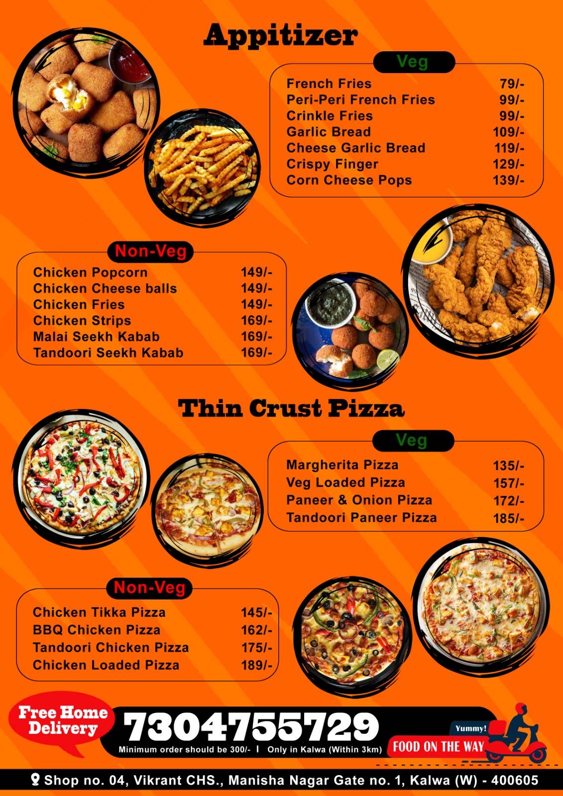 Shawarma Stop menu