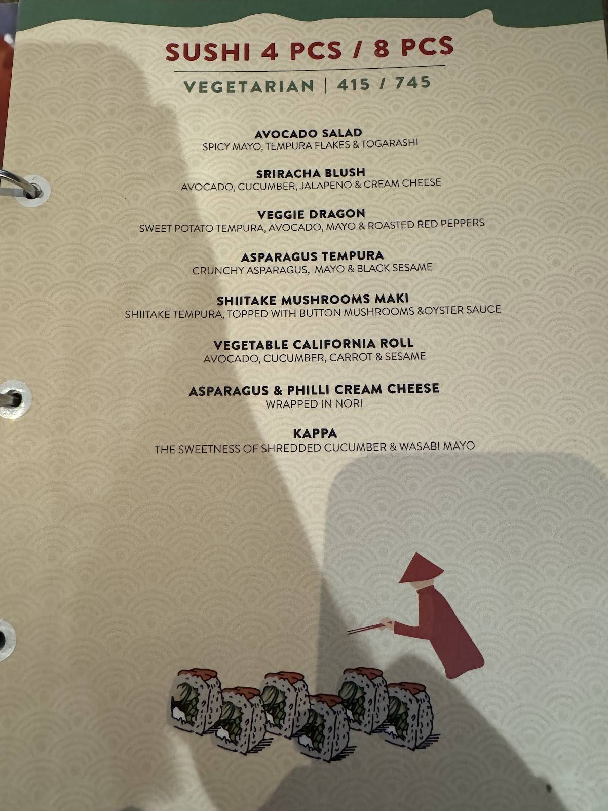 Shizusan Viman Nagar menu