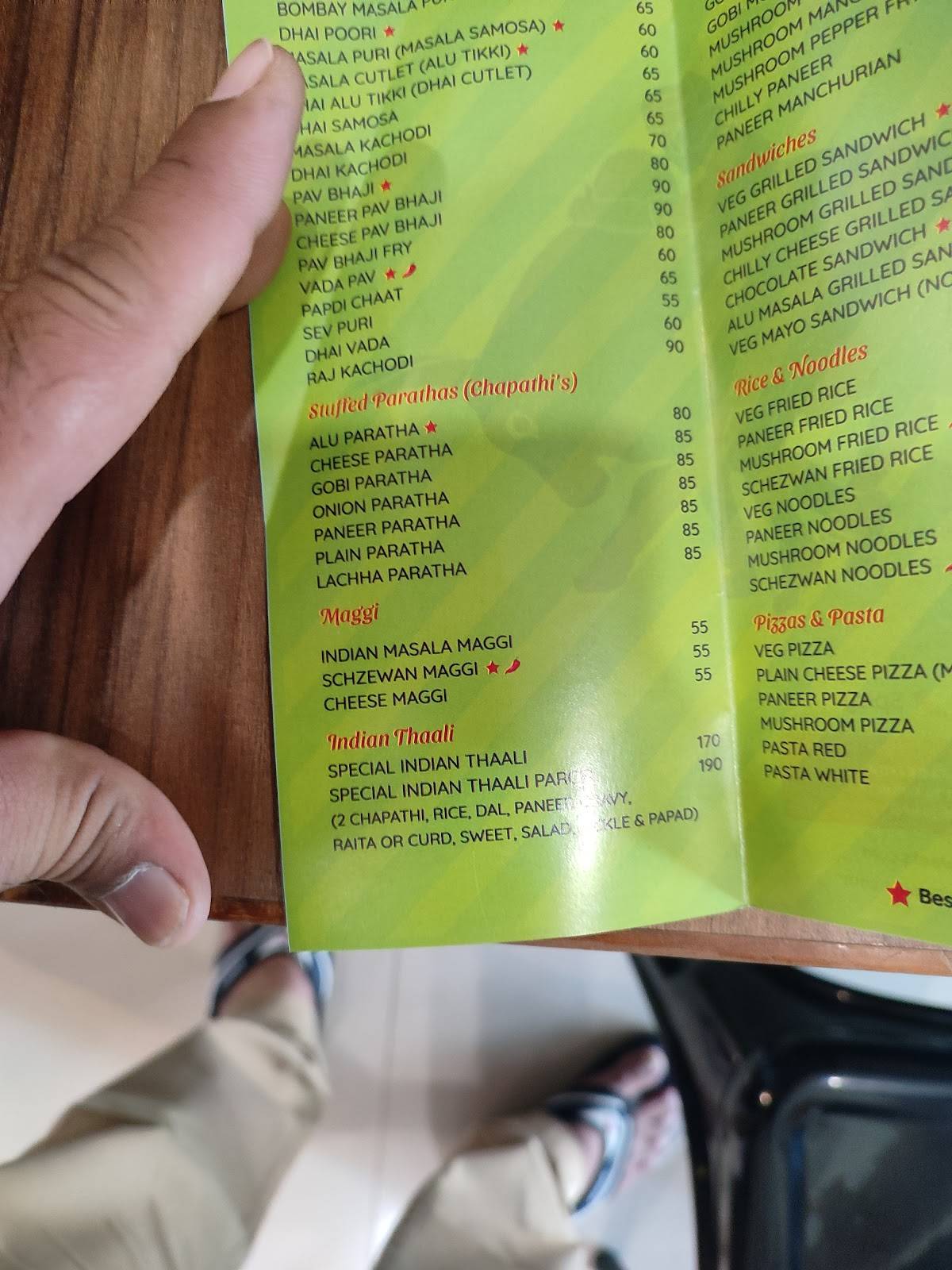 Shri Agarwaal Sweets menu