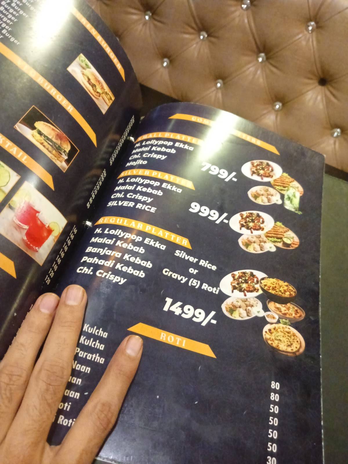 Silver Fork Restaurant menu