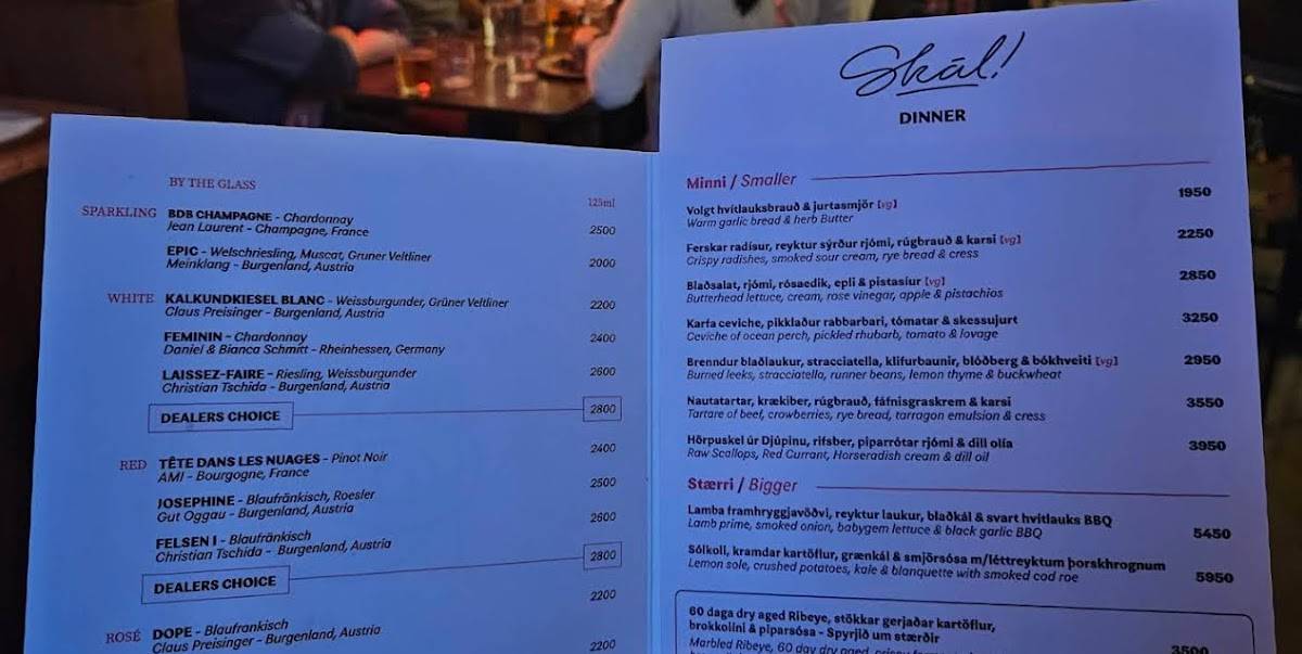 Menu de Skál!