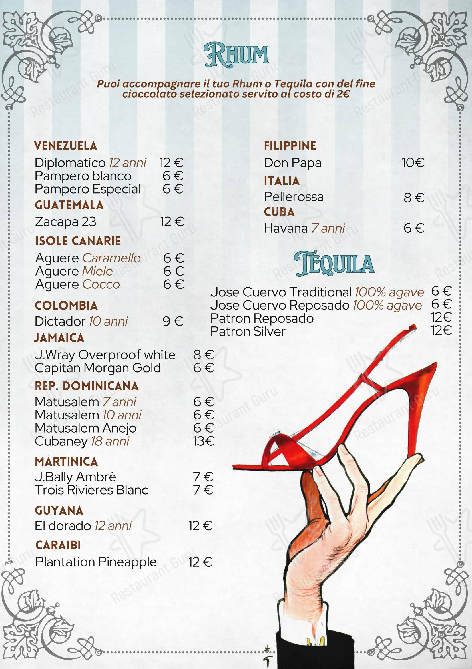 Menu per Soqquadro WineBar pub & bar