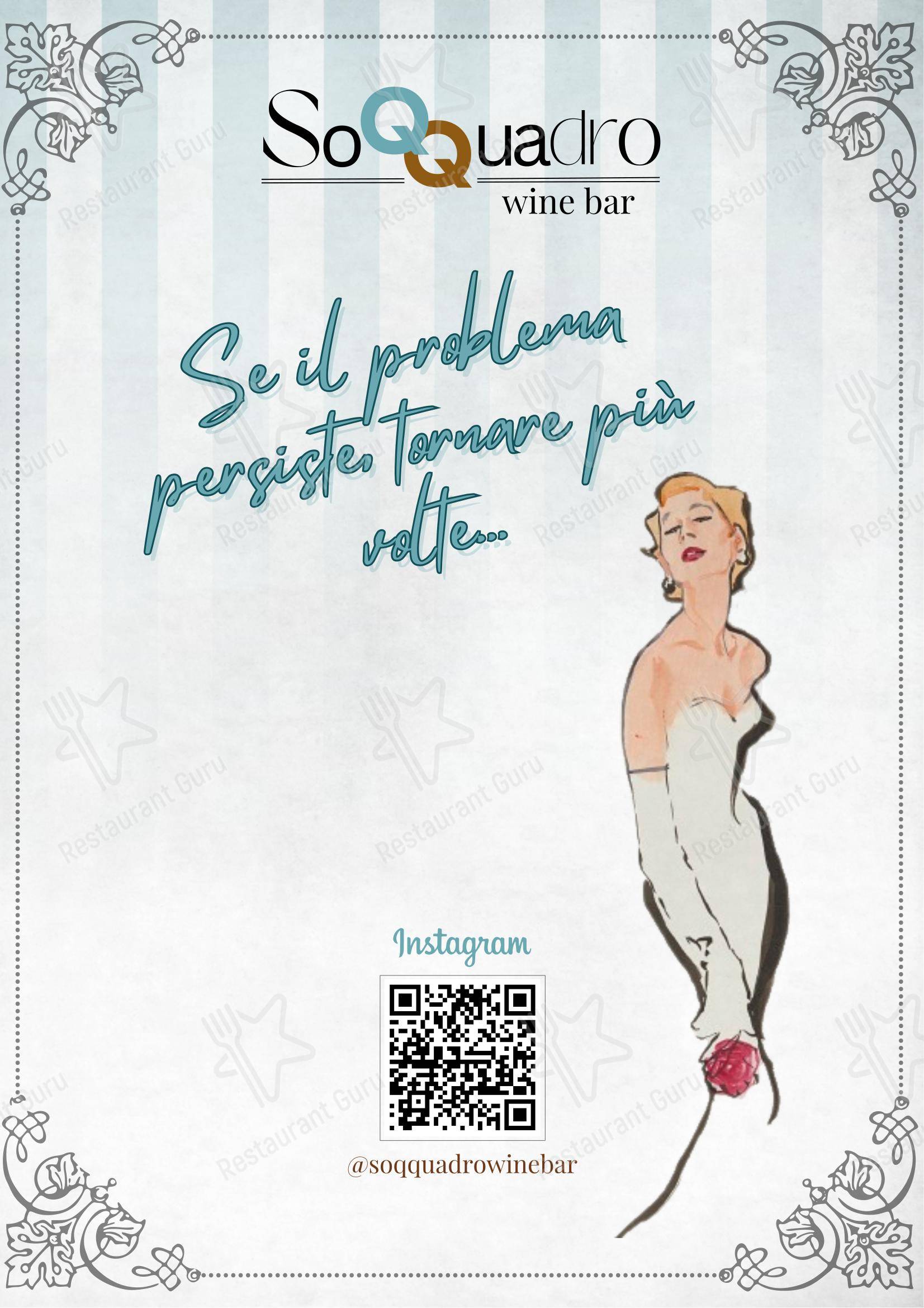 Soqquadro WineBar in Nocera Inferiore - Menu