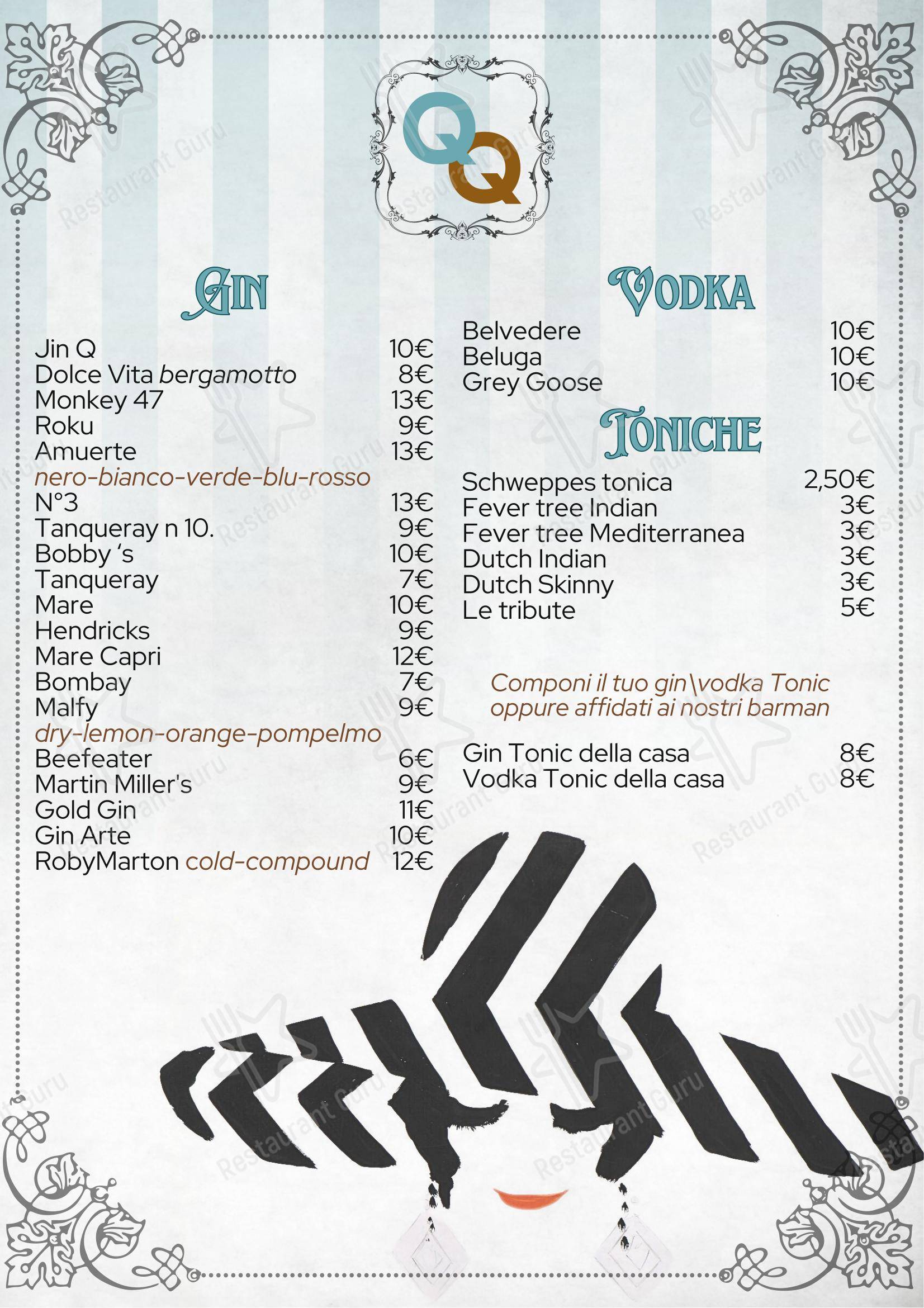 Menu per Soqquadro WineBar pub & bar