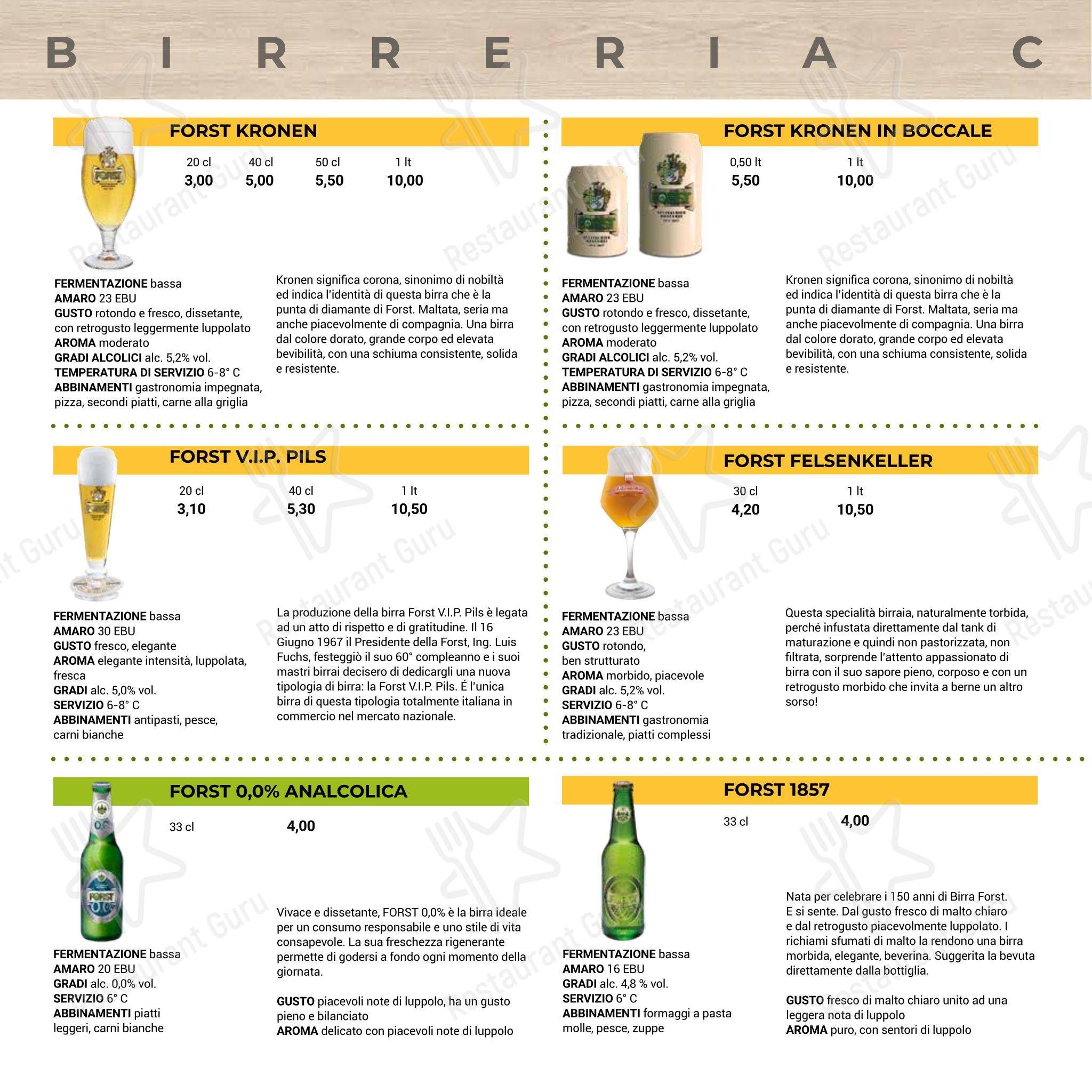 Menu di Spiller Verona - Детское