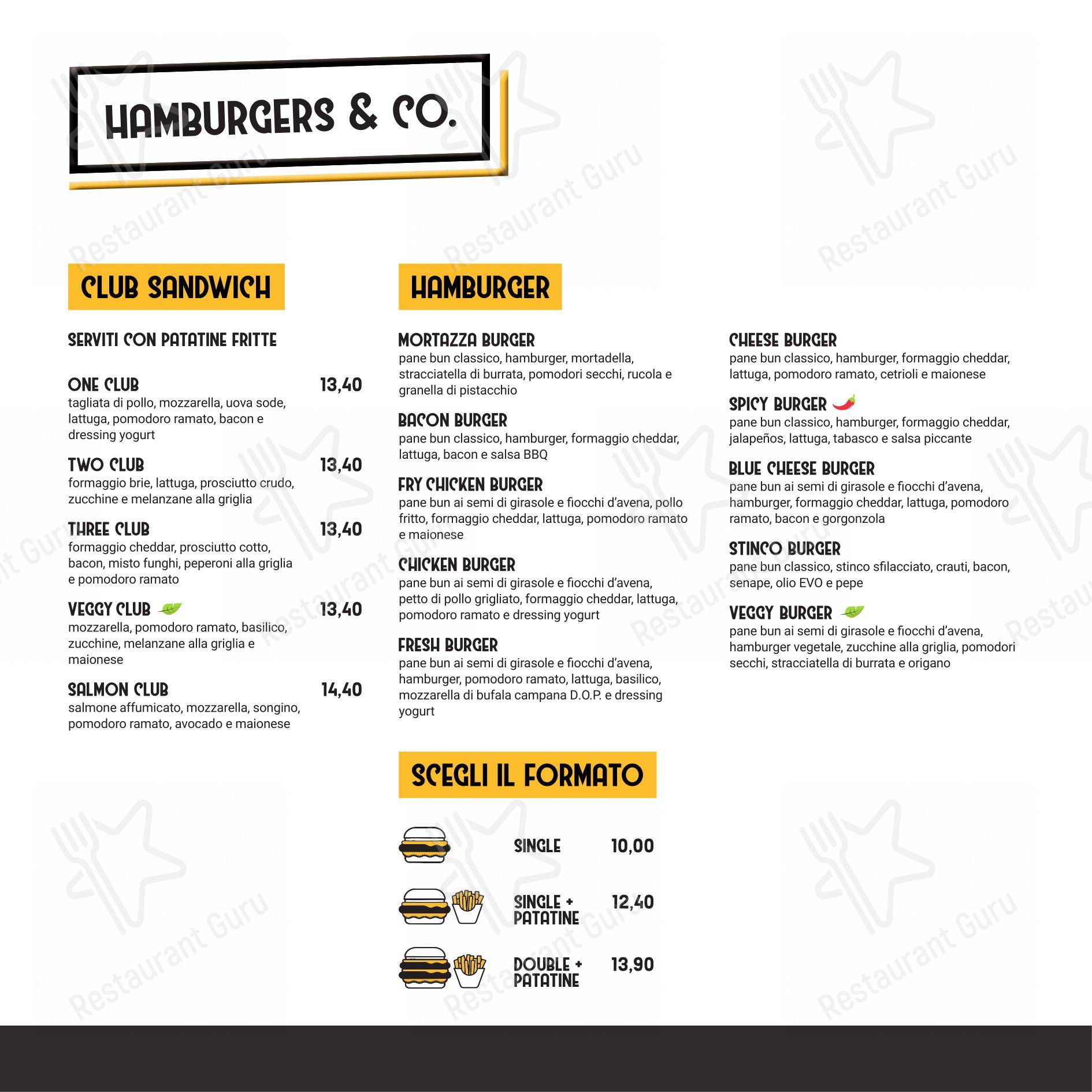 Spiller Verona in Verona - Menu bar