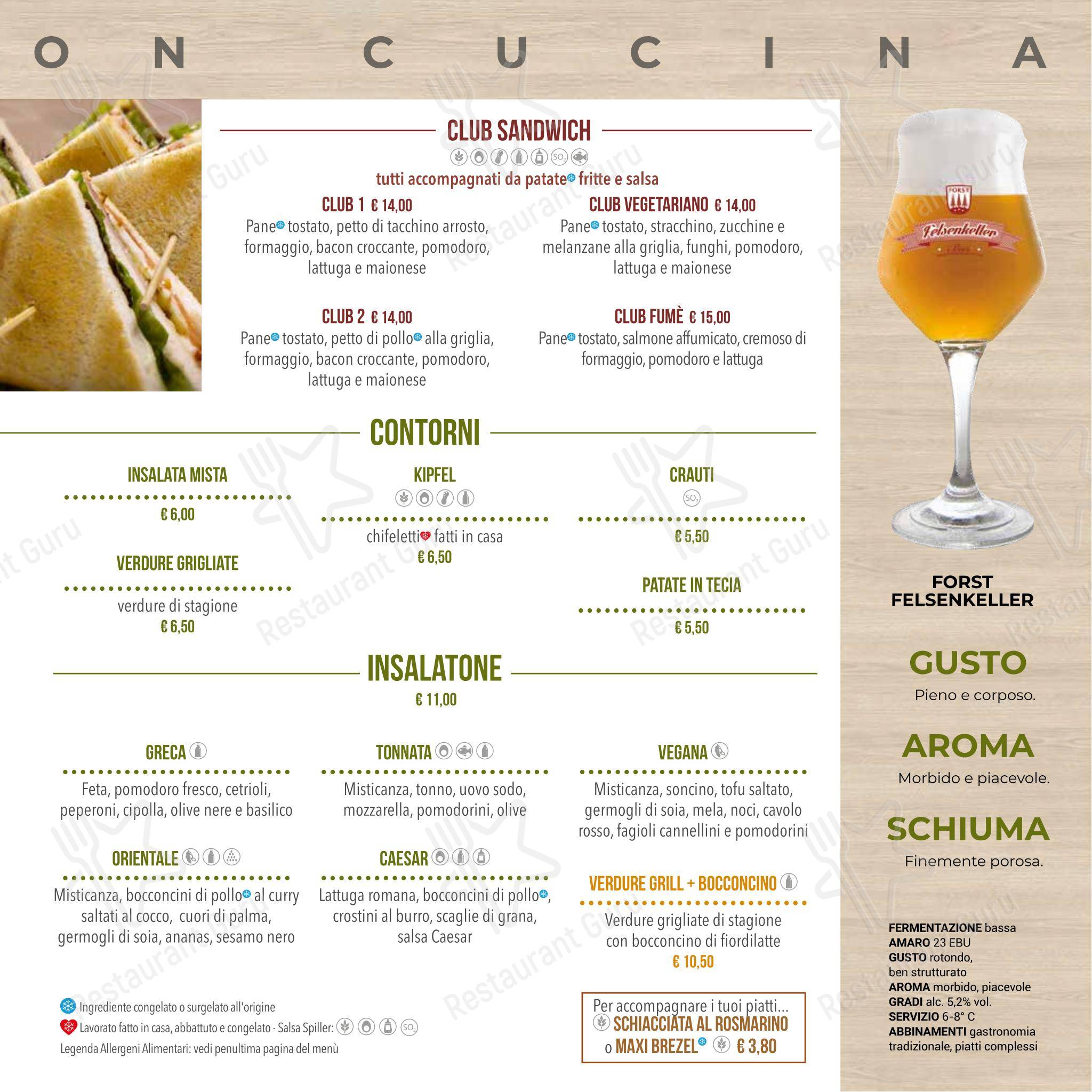 Menu di Spiller Verona - Детское