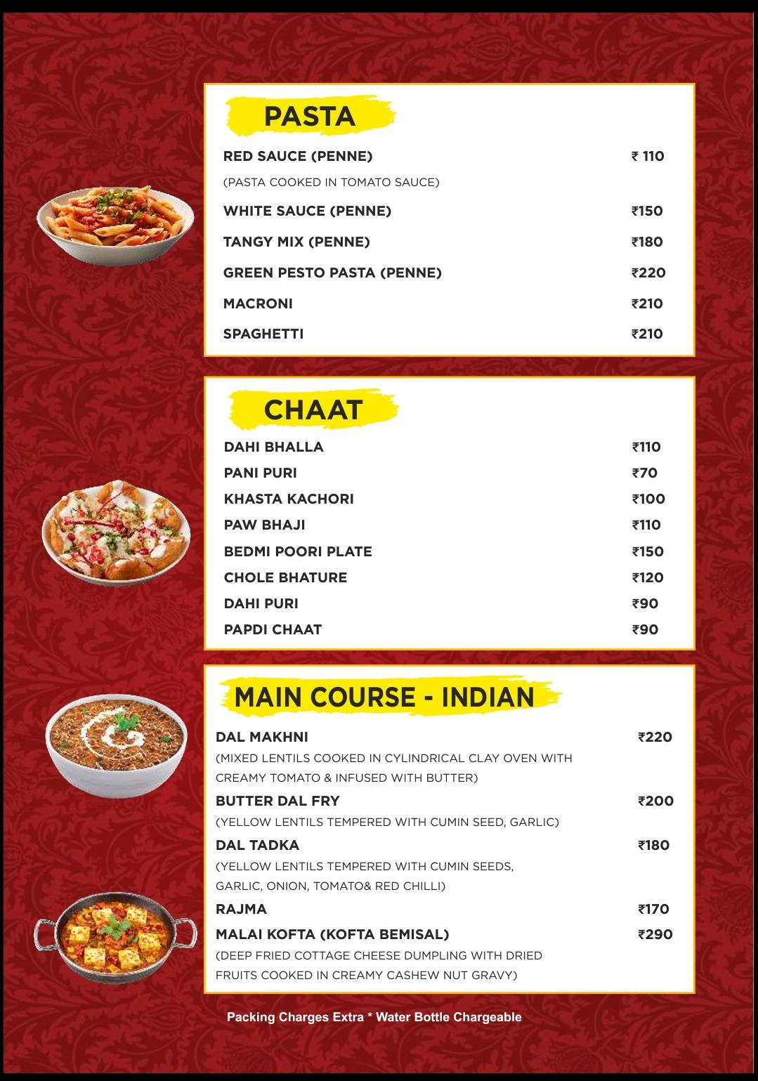 Tropical Cafe & Creamery menu