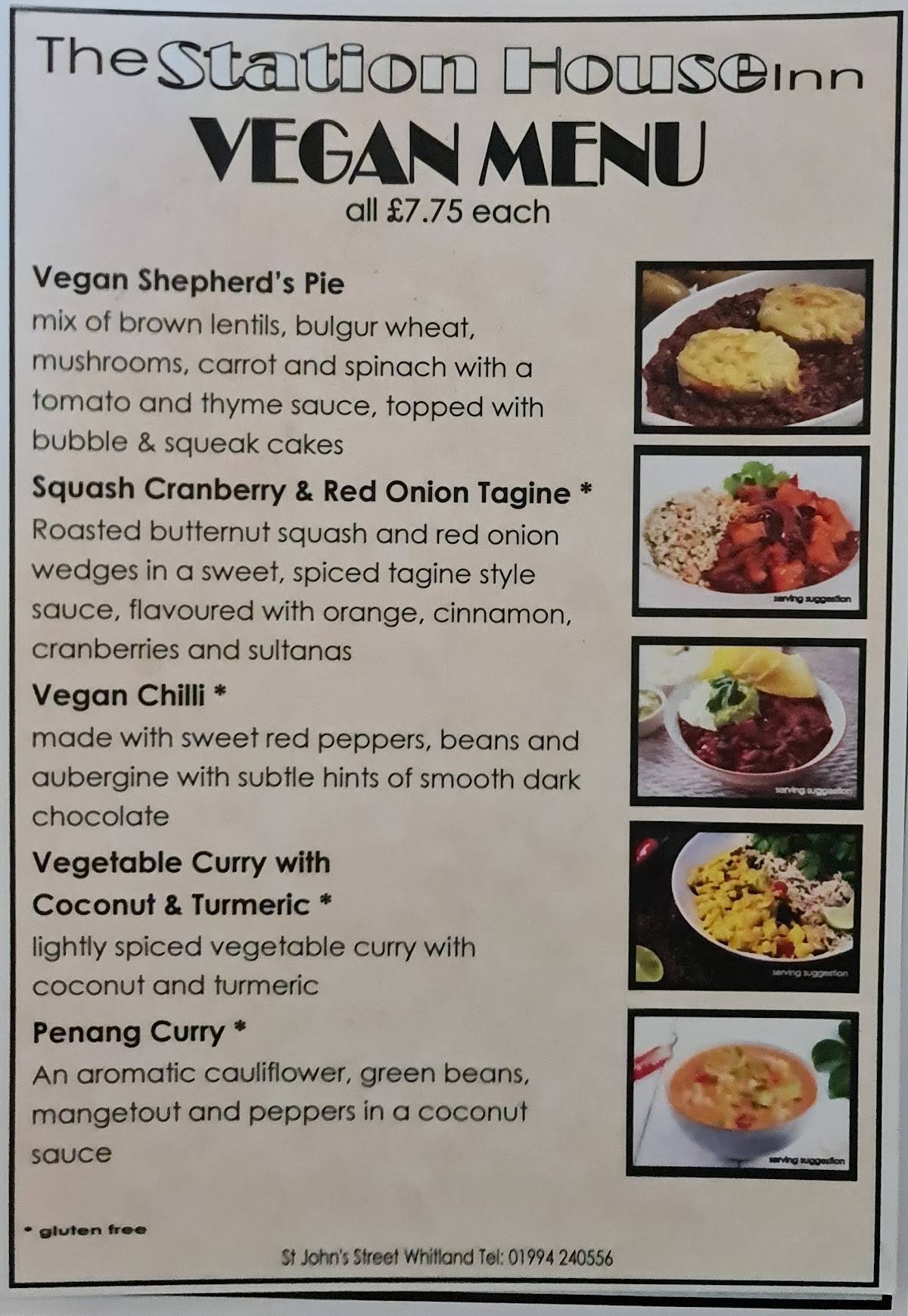 Menu at Station House pub & bar, Whitland