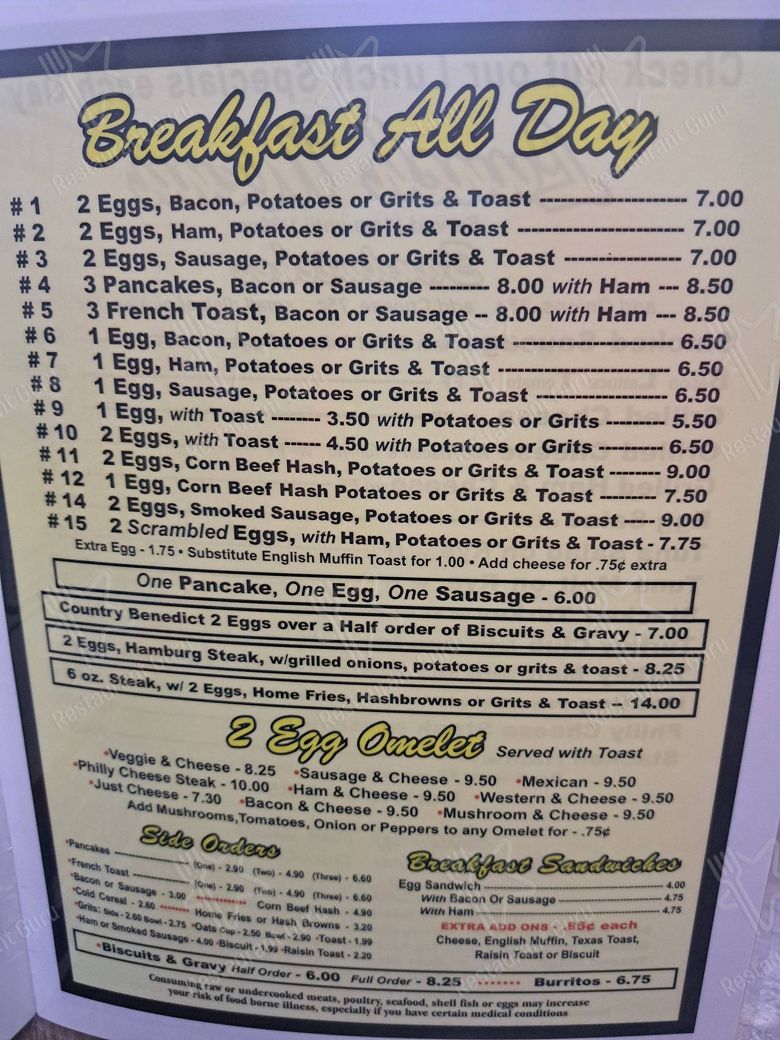 Zephyrhills Moose Lodge Menu 62