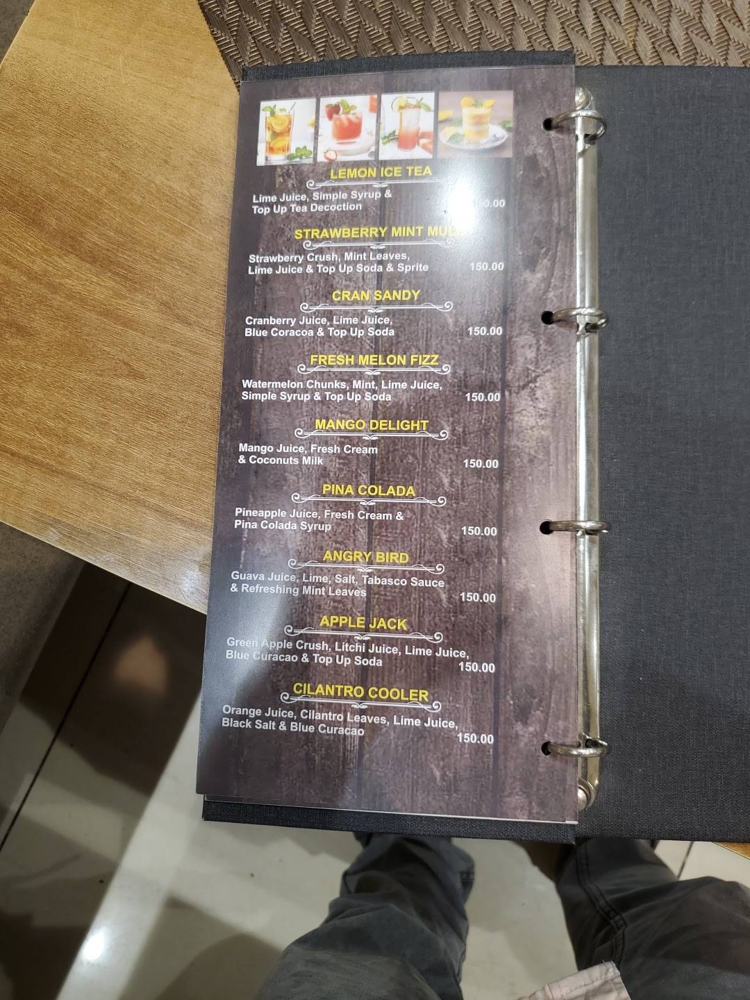 Sunny Restaurant menu