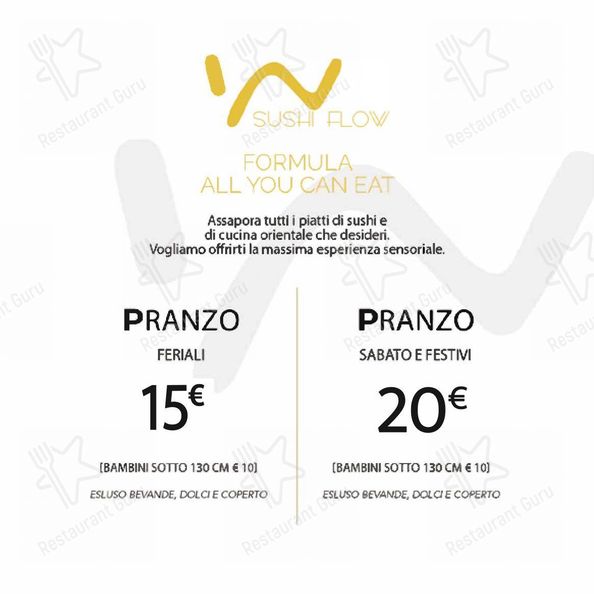 Menu per Sushi Flow in Medolago