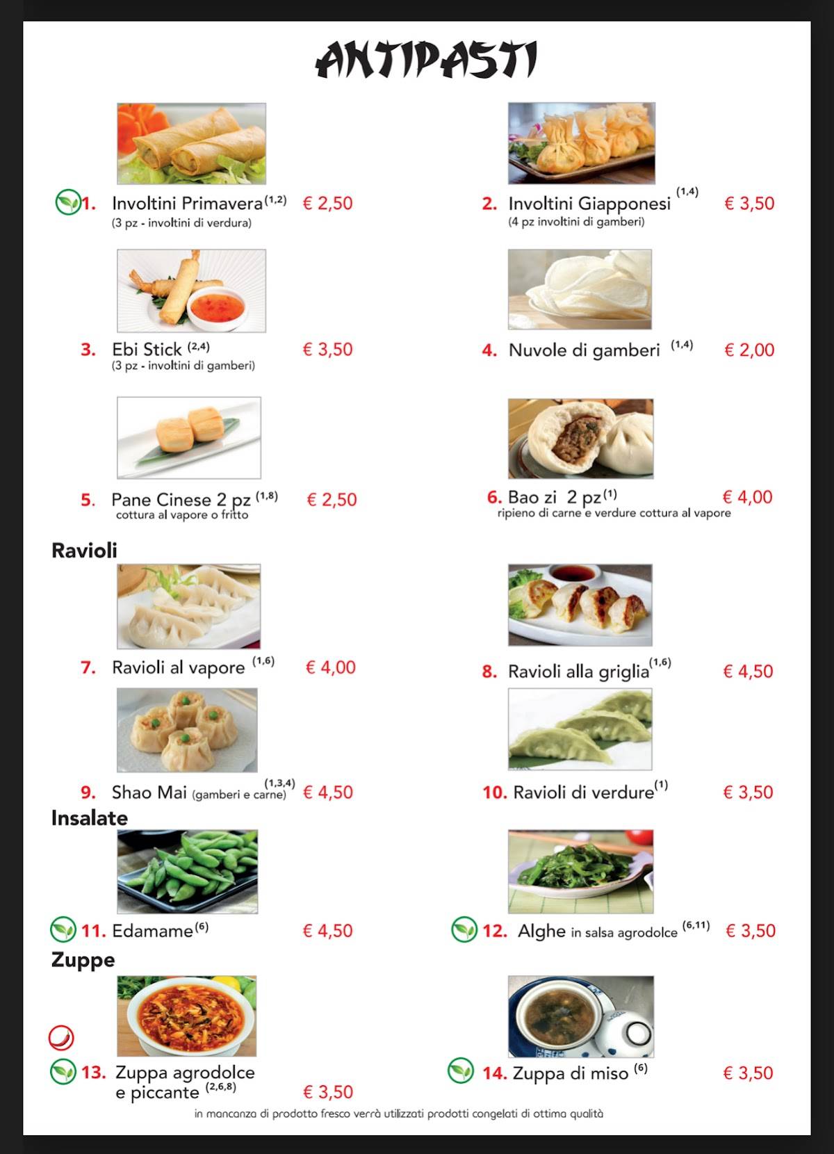 Menu di Sushi Fo 