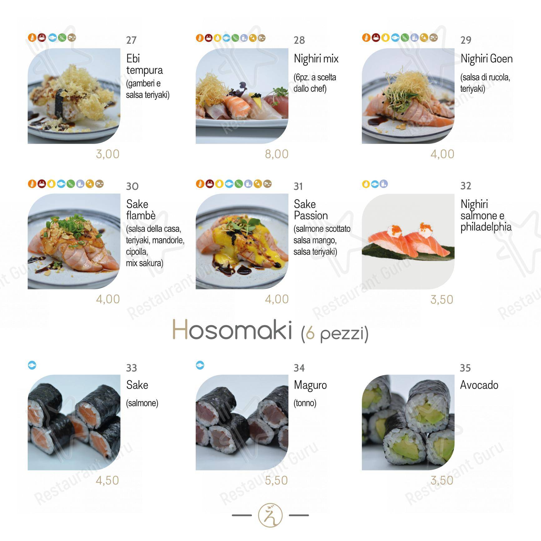 Menu di Ristorante Nest Sushi Wok - Menu