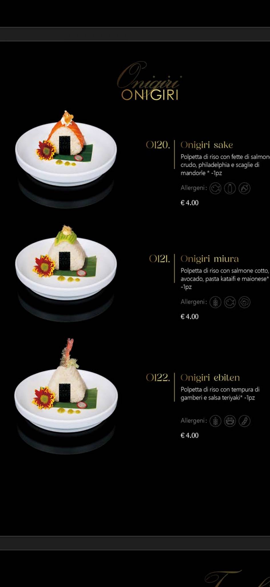 Menu di Sushi Ho 