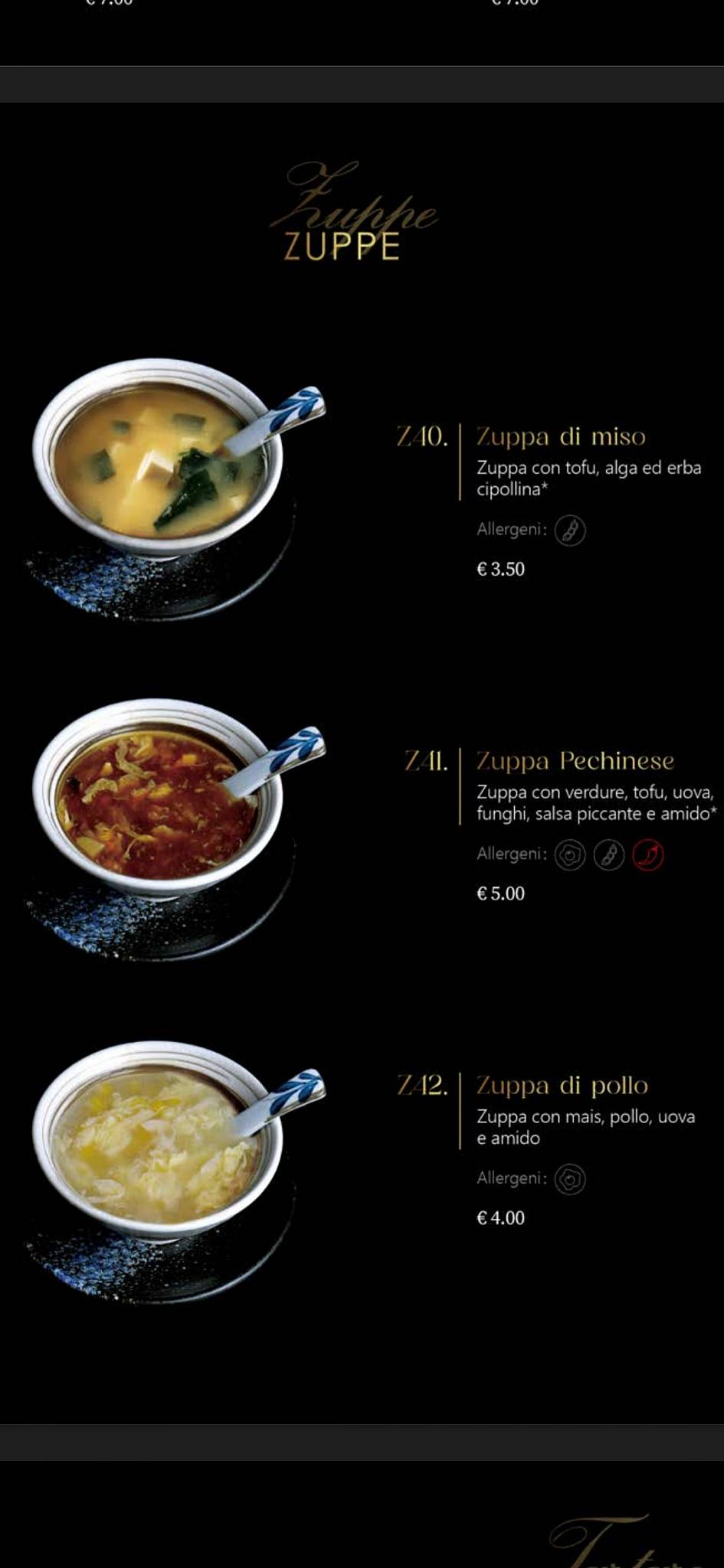 Menu di Sushi Ho 