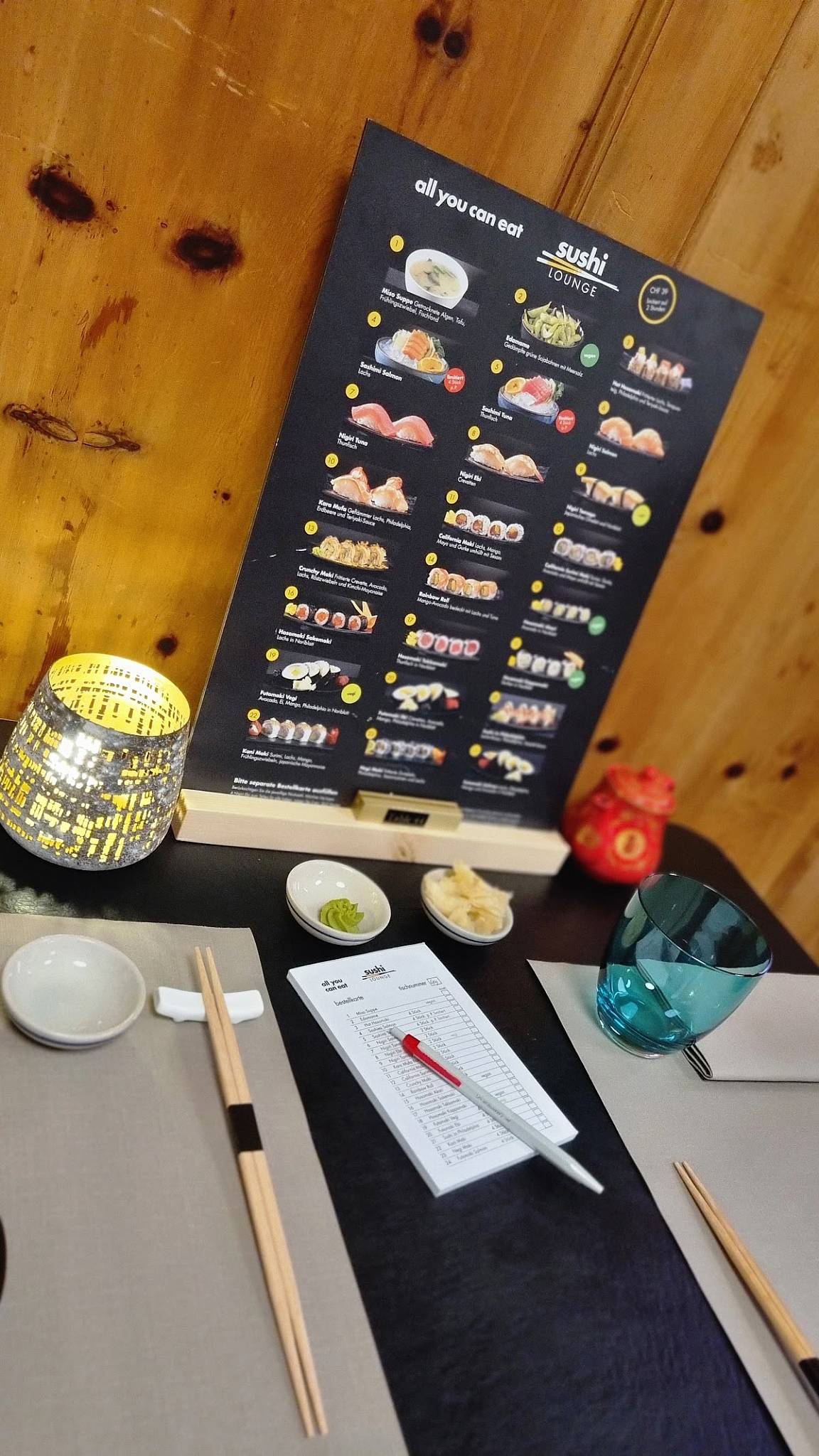 Menu di Sushi Lounge Chur 