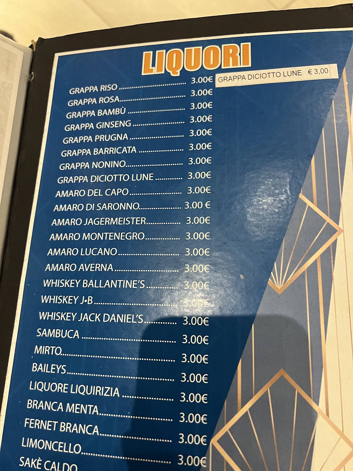 Menu di Sushi Levante Restaurant - ALL YOU CAN EAT - Roma 