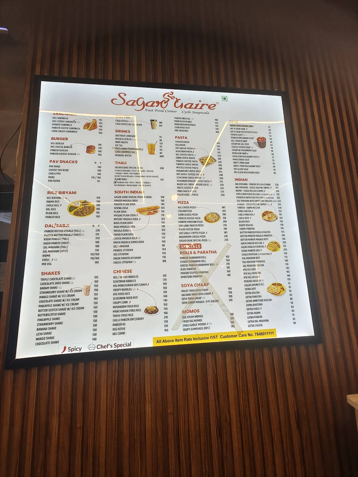 Sweet Sins - Shakes & Desserts menu