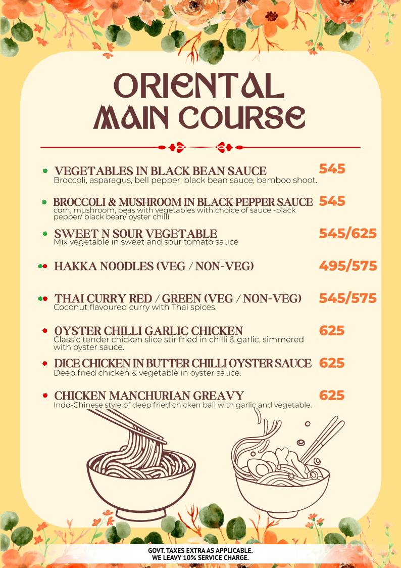 Symposium World Cuisine menu