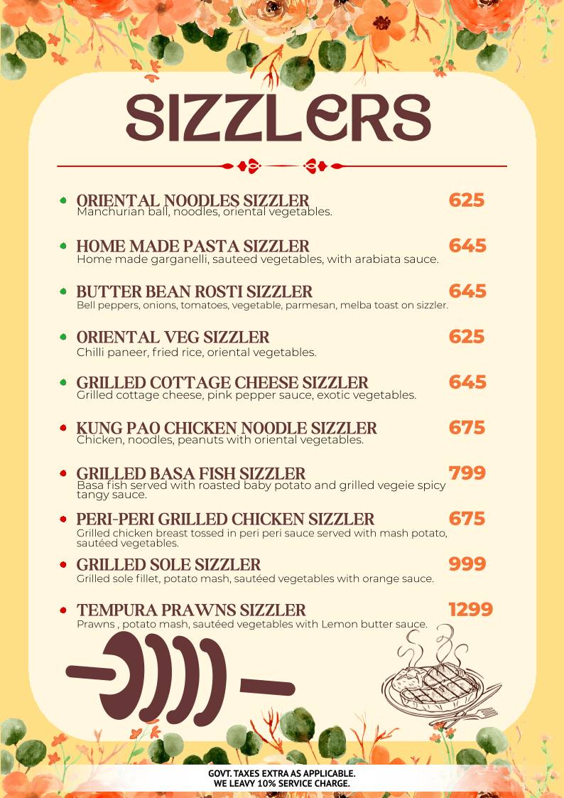 Symposium World Cuisine menu